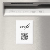 Aimant | Code Qr Wifi Moderne (In Situ (Lave-vaisselle))