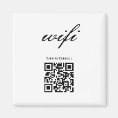 Aimant  | Code Qr Wifi Moderne  (Devant)