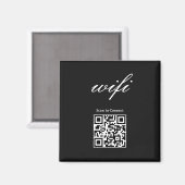 Aimant | Code Qr Wifi Moderne (Recto/Verso)