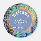 Aimant Code WiFi Internet Maison de Vacances Maison de Pl (Devant)