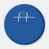 Aimant Coders Funny | Codage du programmeur de logiciel i (Devant)