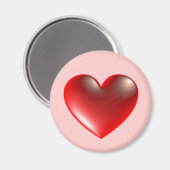 Aimant Coeur 3d / Verre (Recto/Verso)