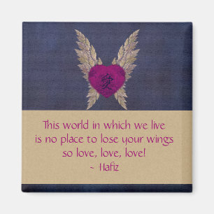 Aimant Coeur à ailes par pourpre