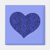 AIMANT COEUR A-MAZE-ING (BLEU) (Devant)