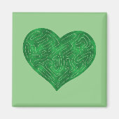 AIMANT COEUR A-MAZE-ING (VERT) (Devant)