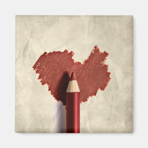 Aimant Coeur à motifs dessinés