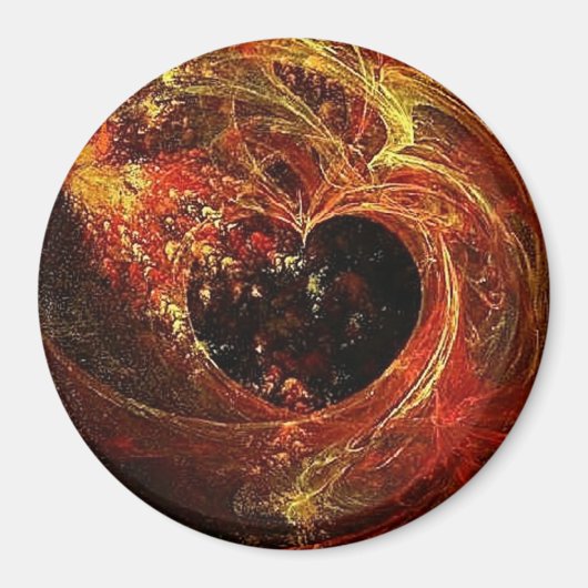 Aimant Coeur a'Fire (Devant)