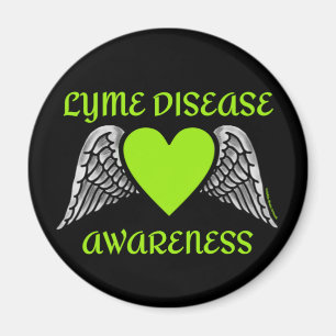 Aimant Coeur/ailes...Lyme