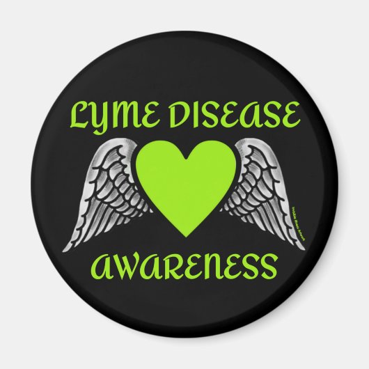 Aimant Coeur/ailes...Lyme (Devant)