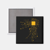 Aimant Cœur Anatomique Processeur Cpu Informatique Pr (Recto/Verso)