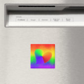 Aimant Cœur Arc-en-ciel (In Situ (Lave-vaisselle))