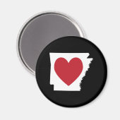 Aimant Cœur Arkansas (Recto/Verso)