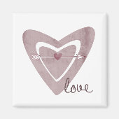 Aimant Coeur avec flèche (Devant)