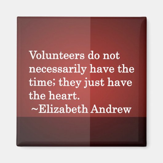 Aimant Coeur bénévole (Devant)