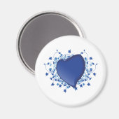 Aimant Coeur bleu (Recto/Verso)