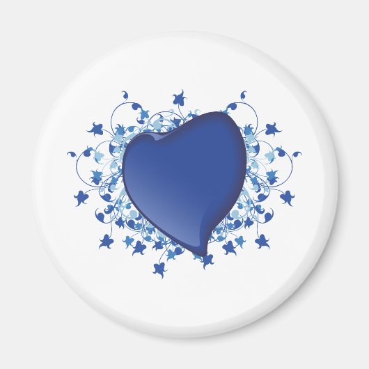 Aimant Coeur bleu (Devant)