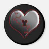 Aimant Coeur brisé (Devant)