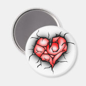 Aimant Coeur brisé et brisé (Recto/Verso)