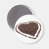 Aimant Coeur café (Recto/Verso)