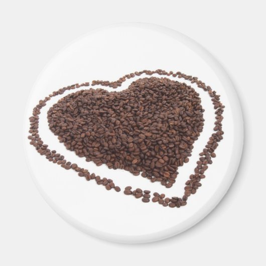 Aimant Coeur café (Devant)