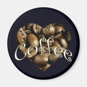 Aimant Coeur café