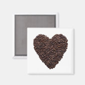 Aimant Coeur café (Recto/Verso)
