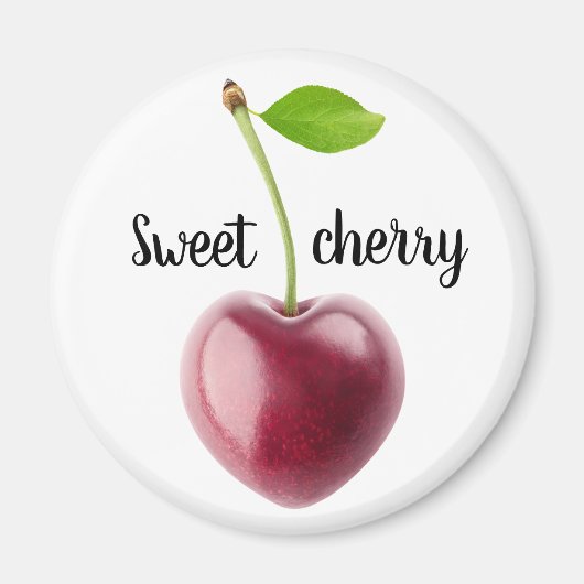 Aimant Coeur cerise (Devant)