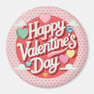 Aimant Cœur coloré de la Saint-Valentin