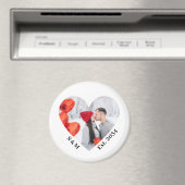 Aimant Coeur couple personnalisé (In Situ (Lave-vaisselle))