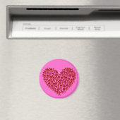 Aimant Coeur crâne rouge (In Situ (Lave-vaisselle))