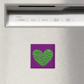 Aimant Coeur crâne vert (In Situ (Lave-vaisselle))