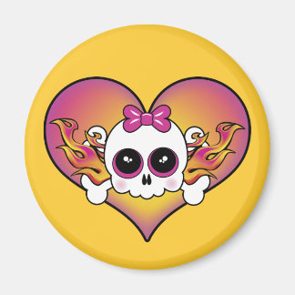 Aimant Coeur crânien mignon