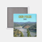 Aimant Coeur d’Alene Idaho Souvenir (Recto/Verso)