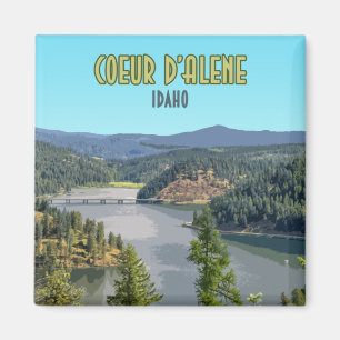 Aimant Coeur d’Alene Idaho Souvenir