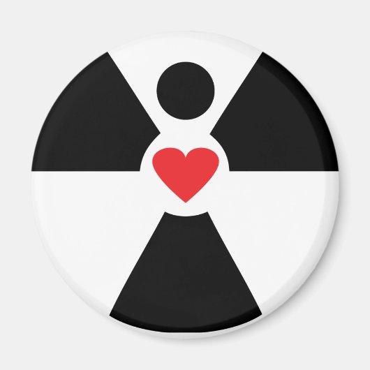 Aimant coeur d'ange radioactif (Devant)