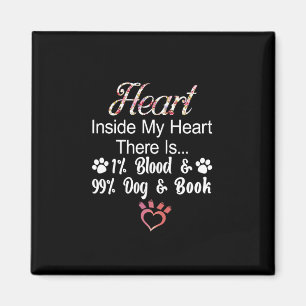Aimant Coeur Dans Mon Coeur Il Y A 1% Sang 99% Chien Et