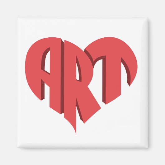 Aimant Coeur d'art (Devant)