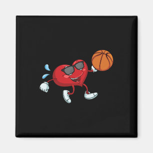 Aimant Coeur de basket-ball Valentines Jour Cool V Jour P