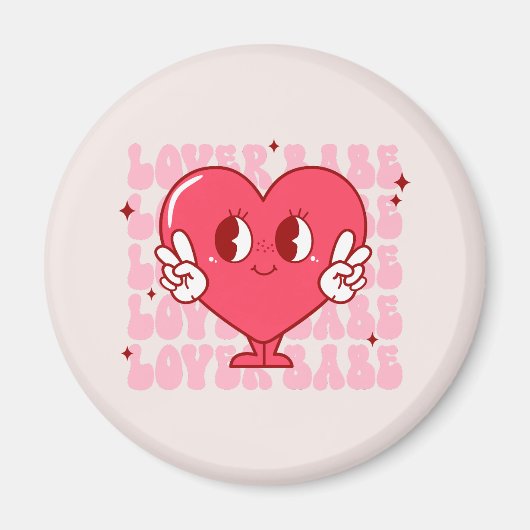 Aimant Coeur de bébé mignon (Devant)