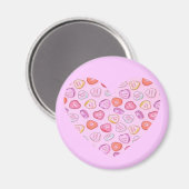 Aimant Coeur de bonbons (Recto/Verso)