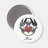 Aimant coeur de claddagh (Recto/Verso)