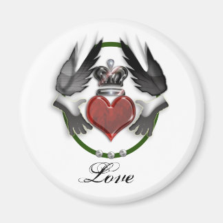 Aimant coeur de claddagh