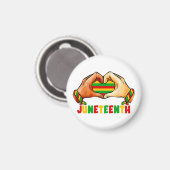 Aimant Cœur de Juneteenth (Recto/Verso)