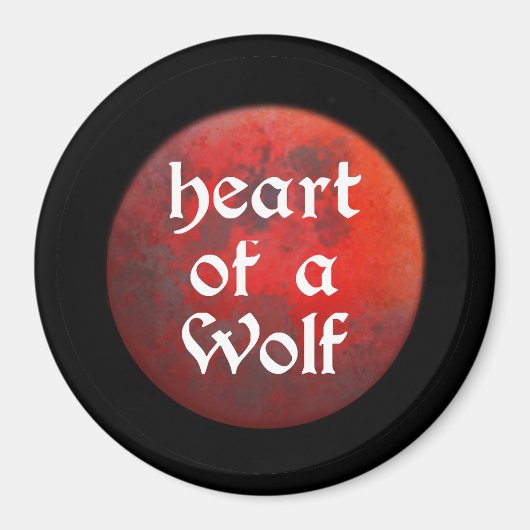 Aimant Cœur de Loup (Devant)