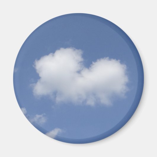 Aimant Cœur de nuage (Devant)