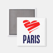 Aimant Coeur de Paris (Recto/Verso)