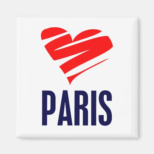 Aimant Coeur de Paris (Devant)