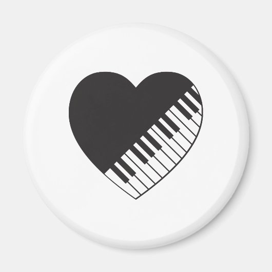 Aimant Coeur de piano (Devant)