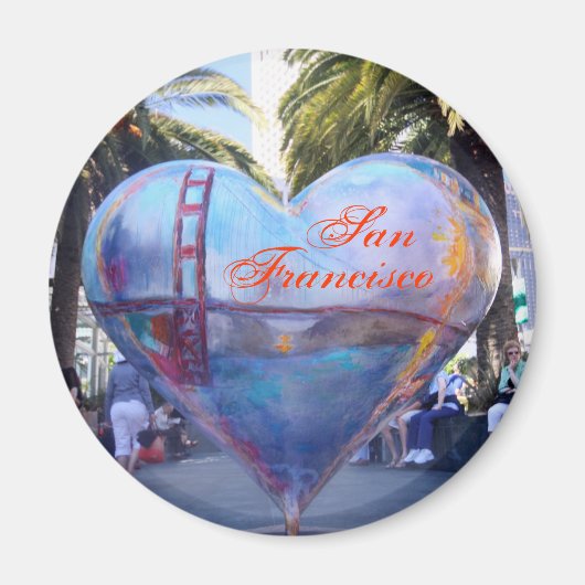 Aimant Coeur de San Francisco (Devant)