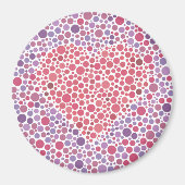 Aimant Coeur de test de couleur (Devant)